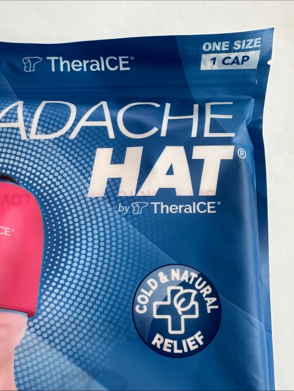 Headache Hat - Pink Pain Relief Cap